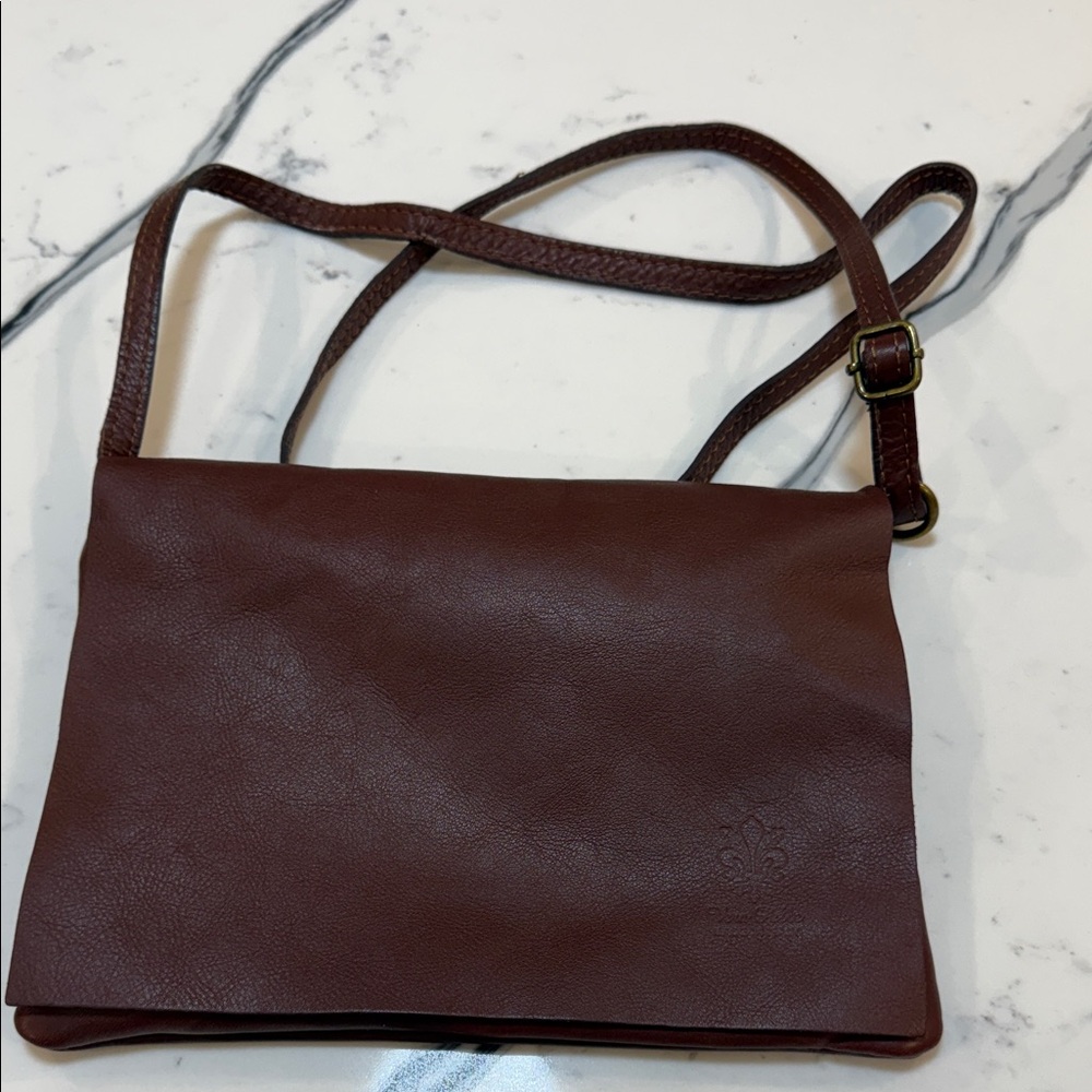 Brown Leather Crossbody Bag